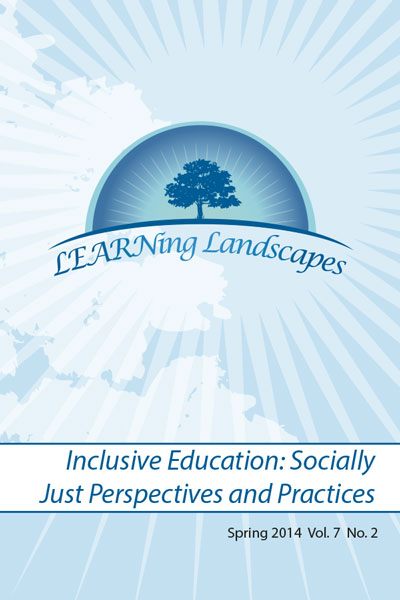 Vol 7 No 2 (2014): Inclusive Education: Socially Just Perspectives and Practices